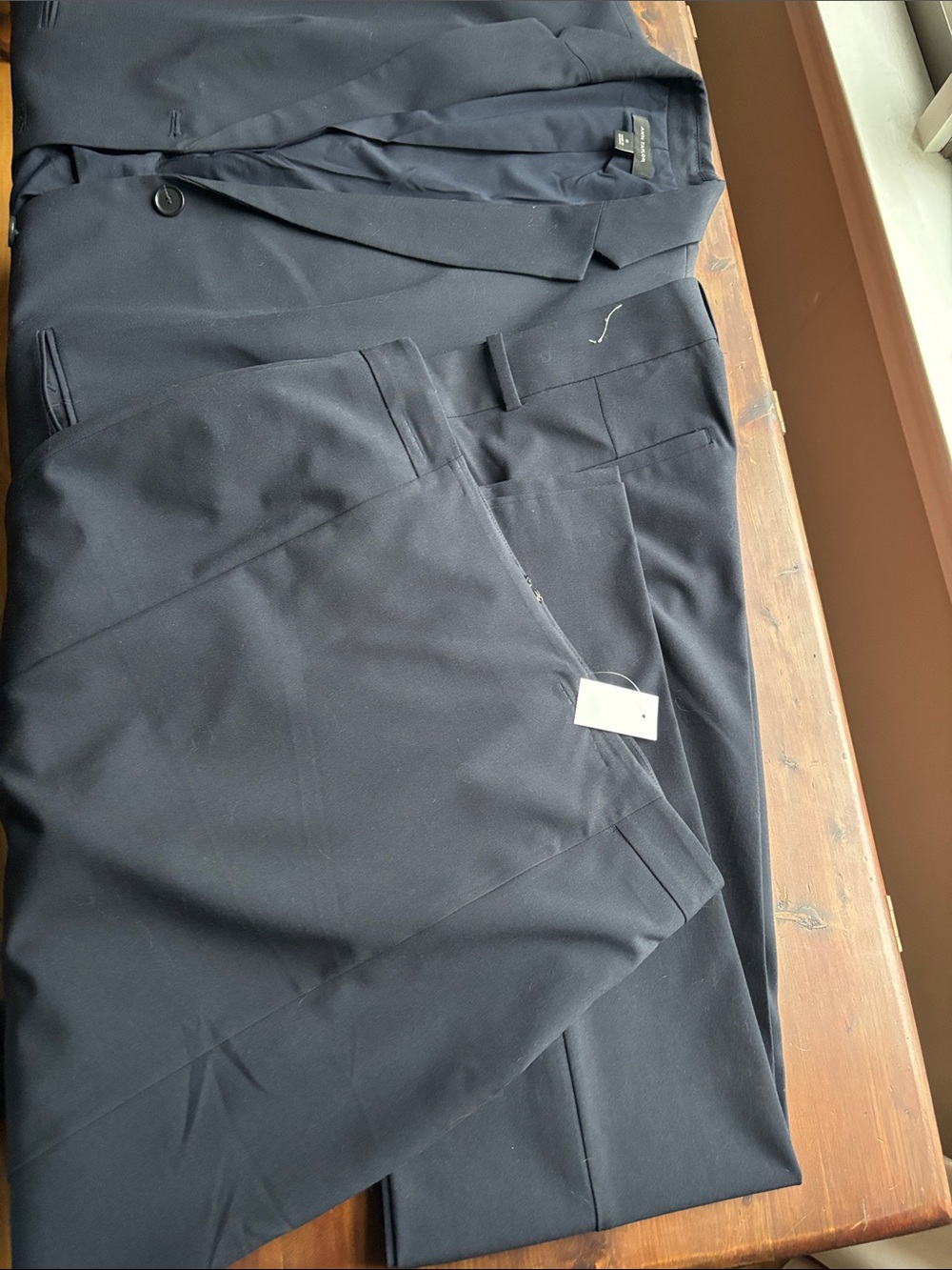 Ann Taylor Suiting 3 piece Navy